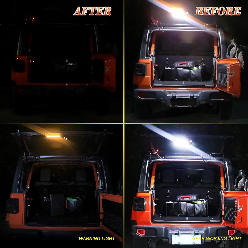 LED Trunk Rear Light Compatible with Jeep Wrangler JL JLU 2018 2019 2020 Pack of 2 K14469