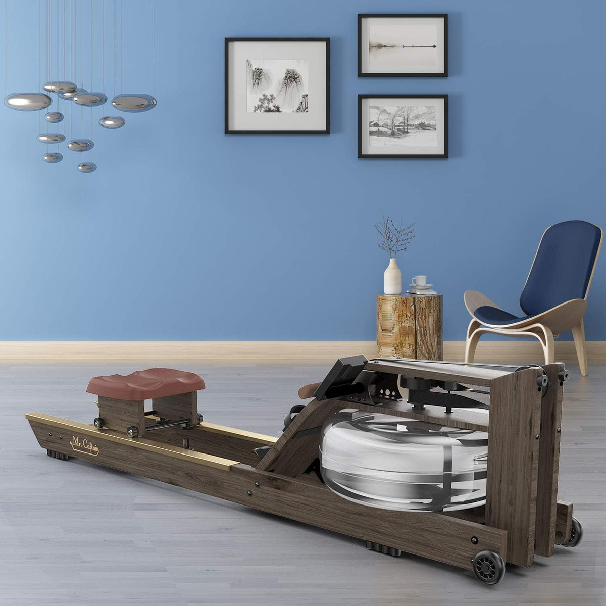 Water Resistance Vintage Oak Rowing Machine W991
