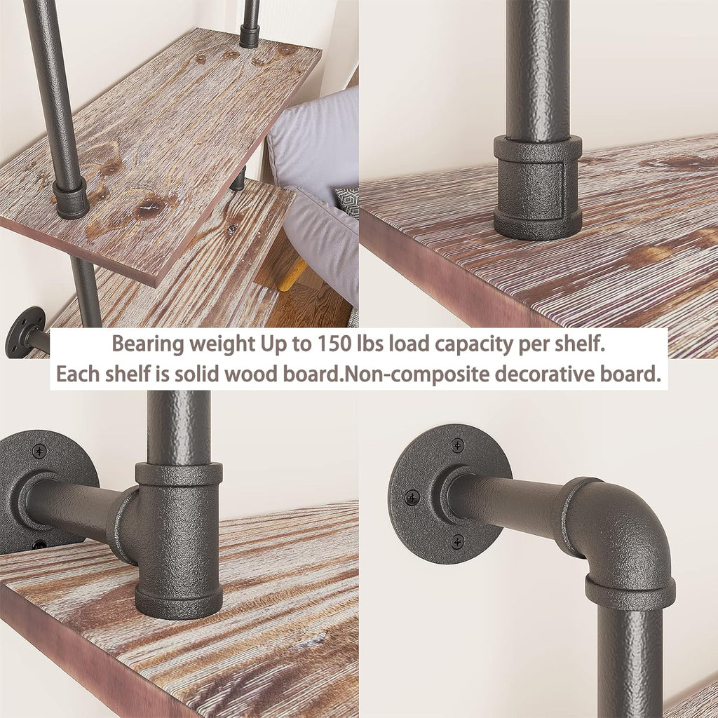 6 Tier Solid Wood Ladder Shelf V17188