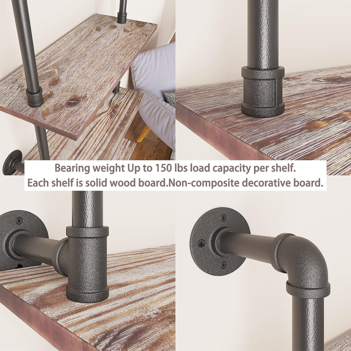 6 Tier Solid Wood Ladder Shelf V17188