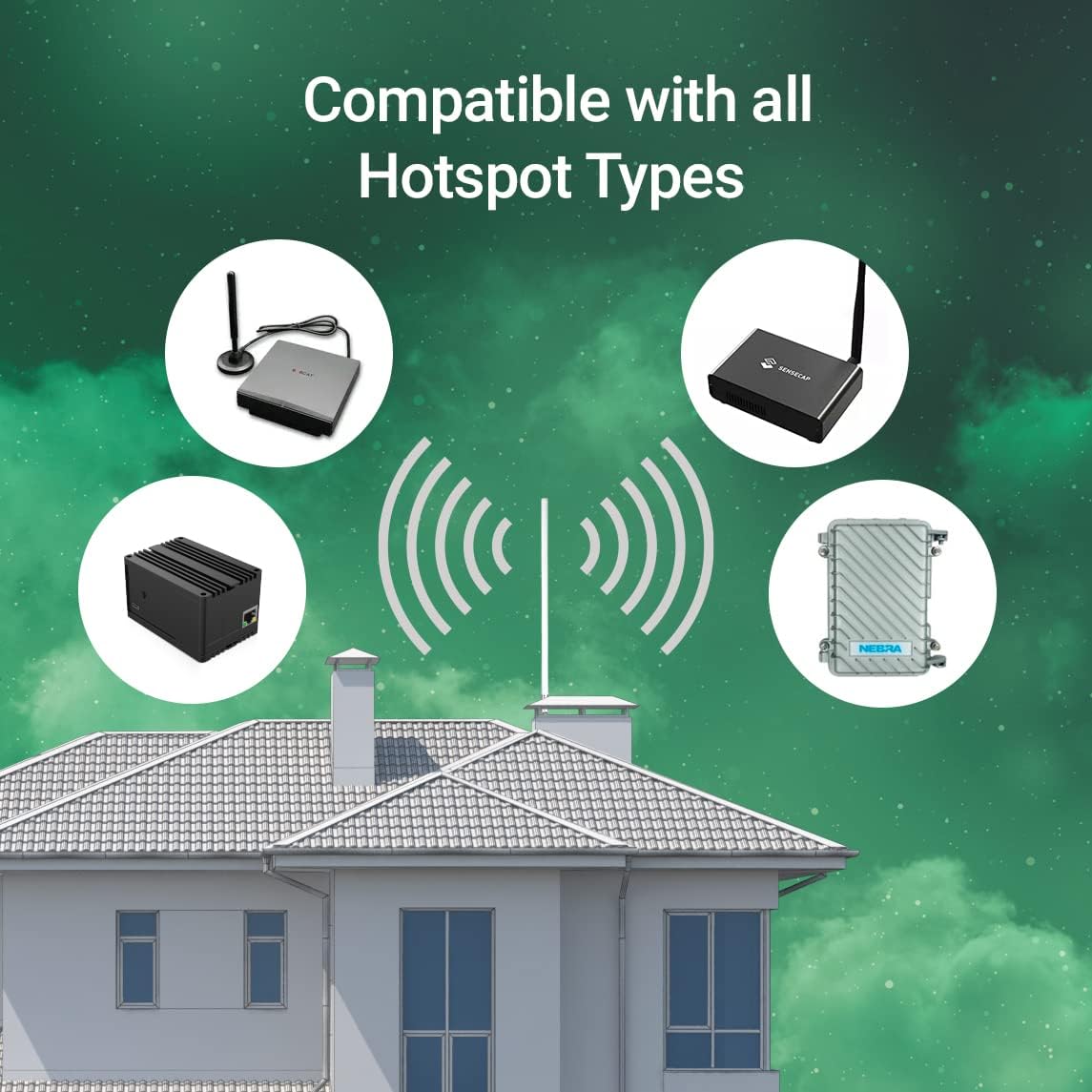 Gray Fiberglass LoRaWAN Antenna Pack of 2 V154