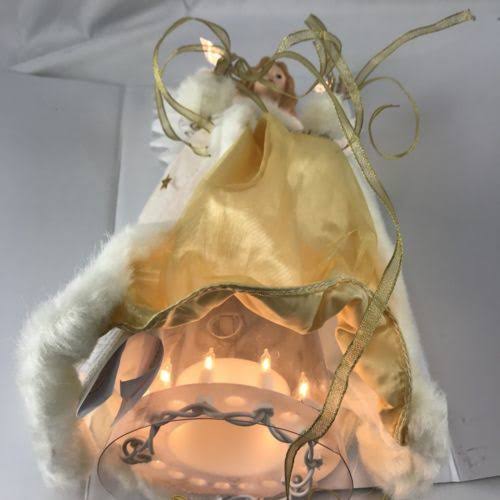 Cream and Gold Angel Treetop O173605