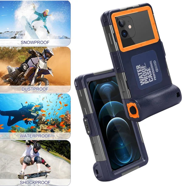 Waterproof Protective Case for Sony Xperia L3 and All Phones Up to 6.9 Inch with Lanyard A62214