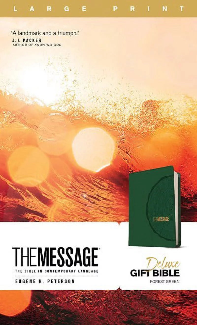 Large Giant Print Green Leather-Look Bible I814240