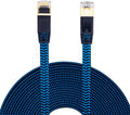 Cat 7 Ethernet Cable 100 ft Nylon Braided Flat Network Patch Cord RJ45 LAN Cable Pack of 2 G55812