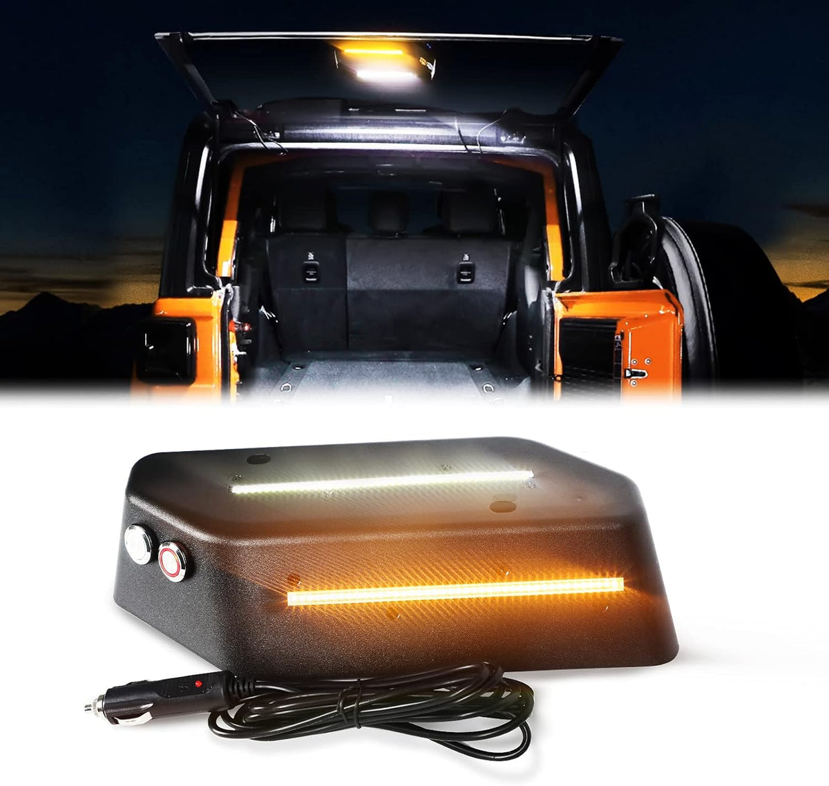 LED Trunk Rear Light Compatible with Jeep Wrangler JL JLU 2018 2019 2020 Pack of 2 K14469
