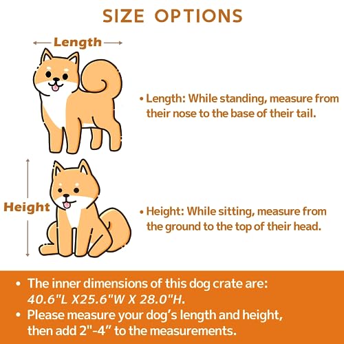 42 inch Heavy Duty Dog Crate Furniture C8866