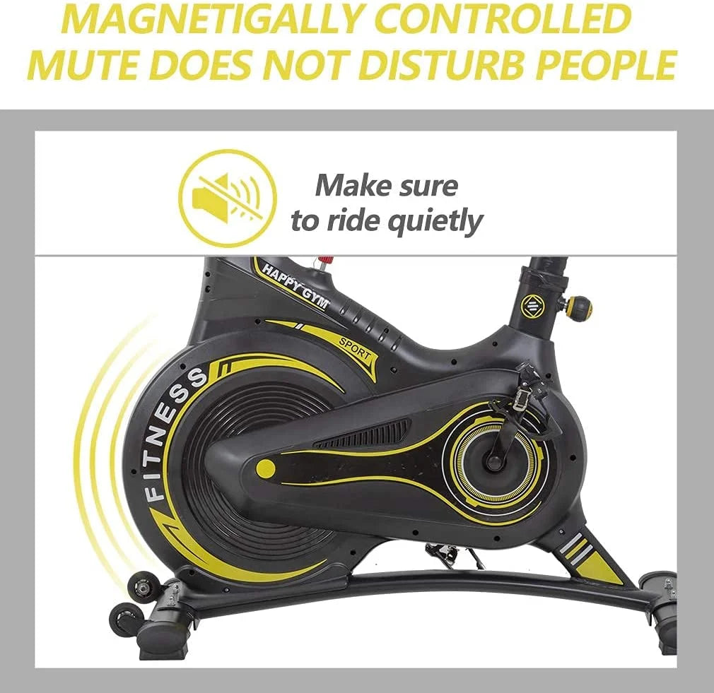 Black Exercise Bike with LCD Display I882758