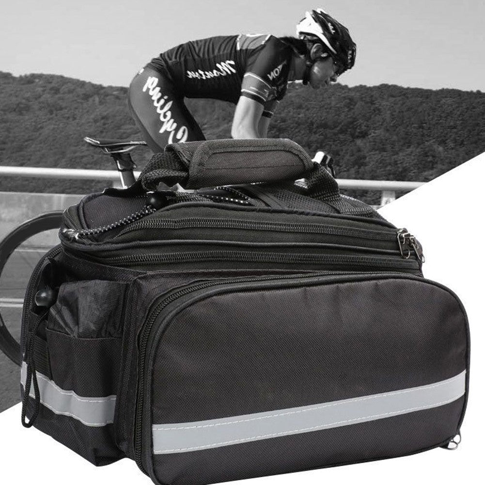 Bicycle Rear Rack Trunk Storage Bag with Reflective Strap J147