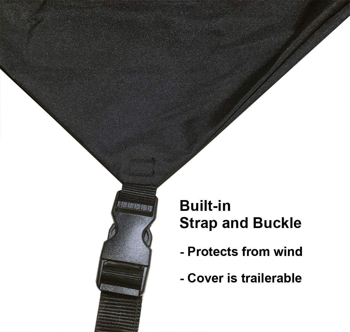 Snowmobile Cover with Built-in Securing Straps and Storage Bag T4812