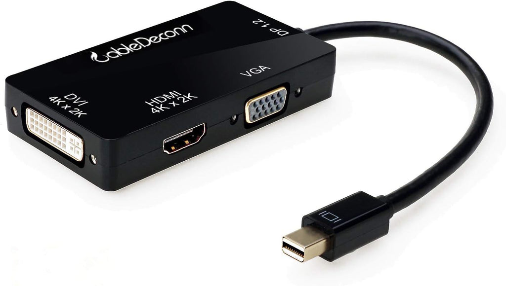 Mini DisplayPort to HDMI DVI VGA Cable Adapter Converter 3-in-1 W703