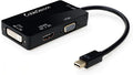 Mini DisplayPort to HDMI DVI VGA Cable Adapter Converter 3-in-1 W703