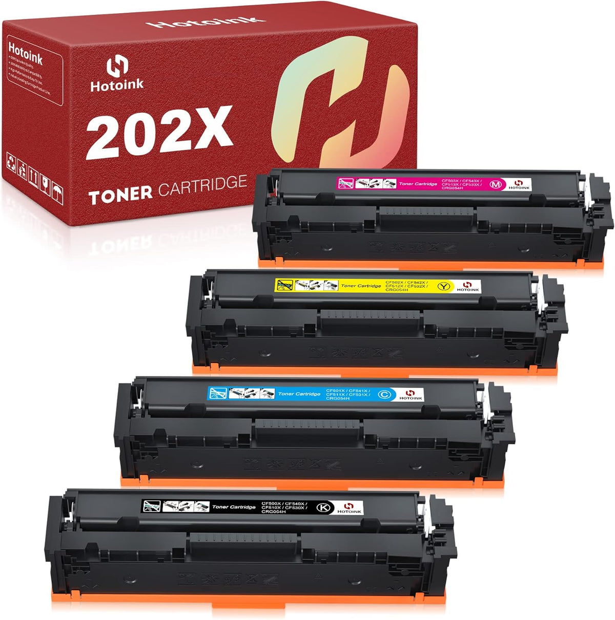 Compatible Toner Cartridge 4 Pack Black Cyan Yellow Magenta W355092