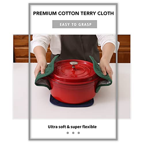 6 Pack Heat Resistant Terry Cloth Pot Holders W104