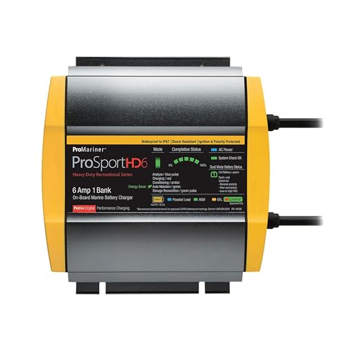 Waterproof Marine Battery Charger, 20 Amp, 3 Bank O45978