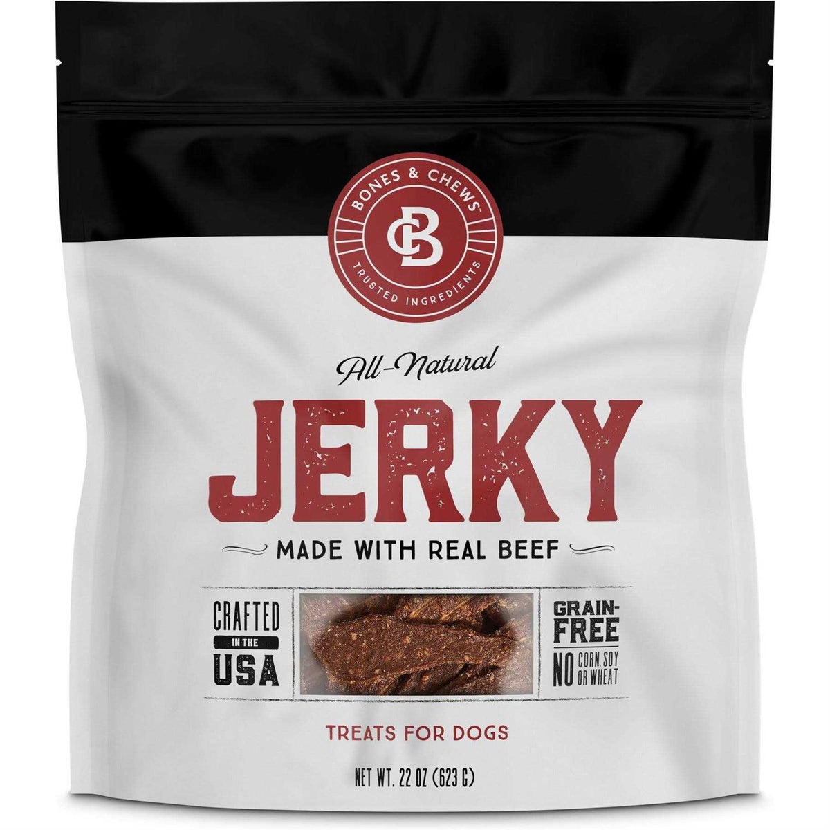 All Natural Grain-Free Beef Jerky Dog Treats P4040