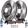 5-Lug 296mm Front Disc Rotors + Brake Pads 6pc Set G9406