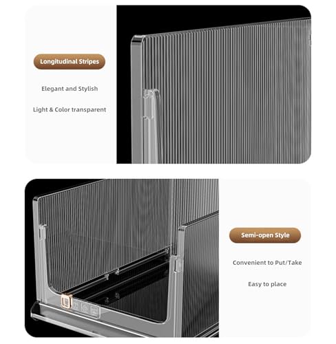 Clear Stackable Plastic Storage Bins B5450