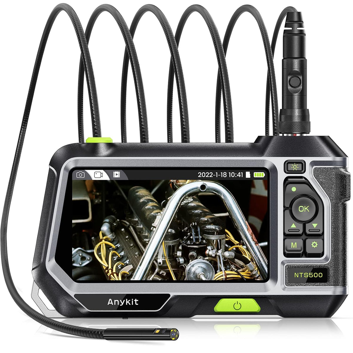 5.5mm 1080P HD Dual Lens Borescope Inspection Camera with Lights T2715