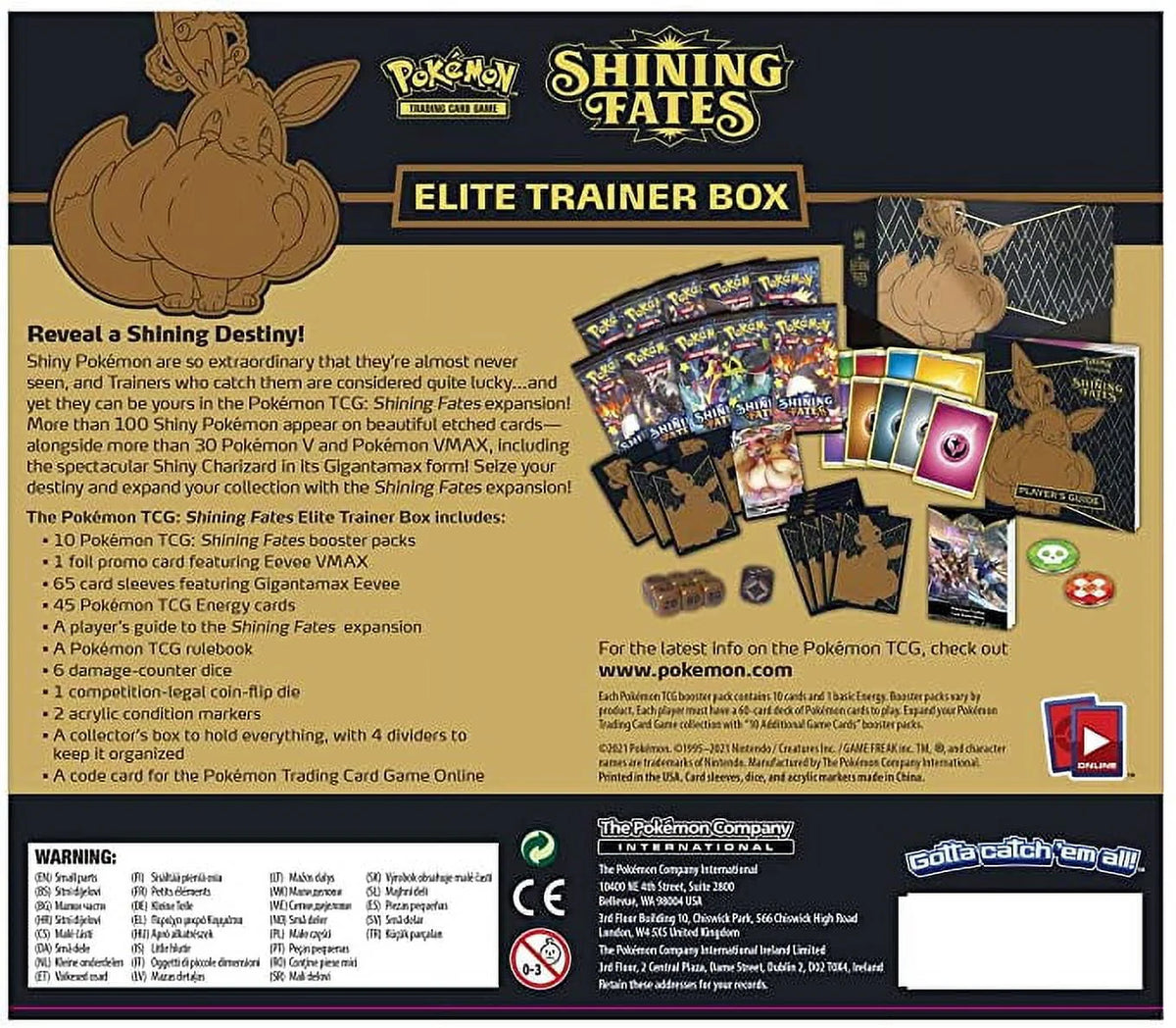 Pokemon Trading Cards Elite Trainer Box 10 Booster Packs X480672