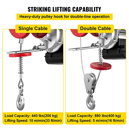 110V Electric Hoist With Wireless Remote Control R5835