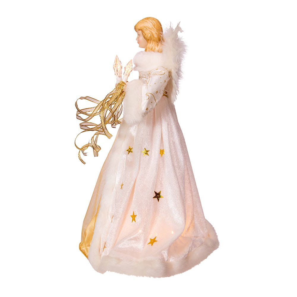 Cream and Gold Angel Treetop O173605