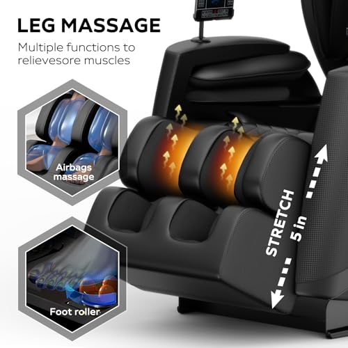 3D Zero Gravity Shiatsu Massage Chair Recliner with Heating R6065