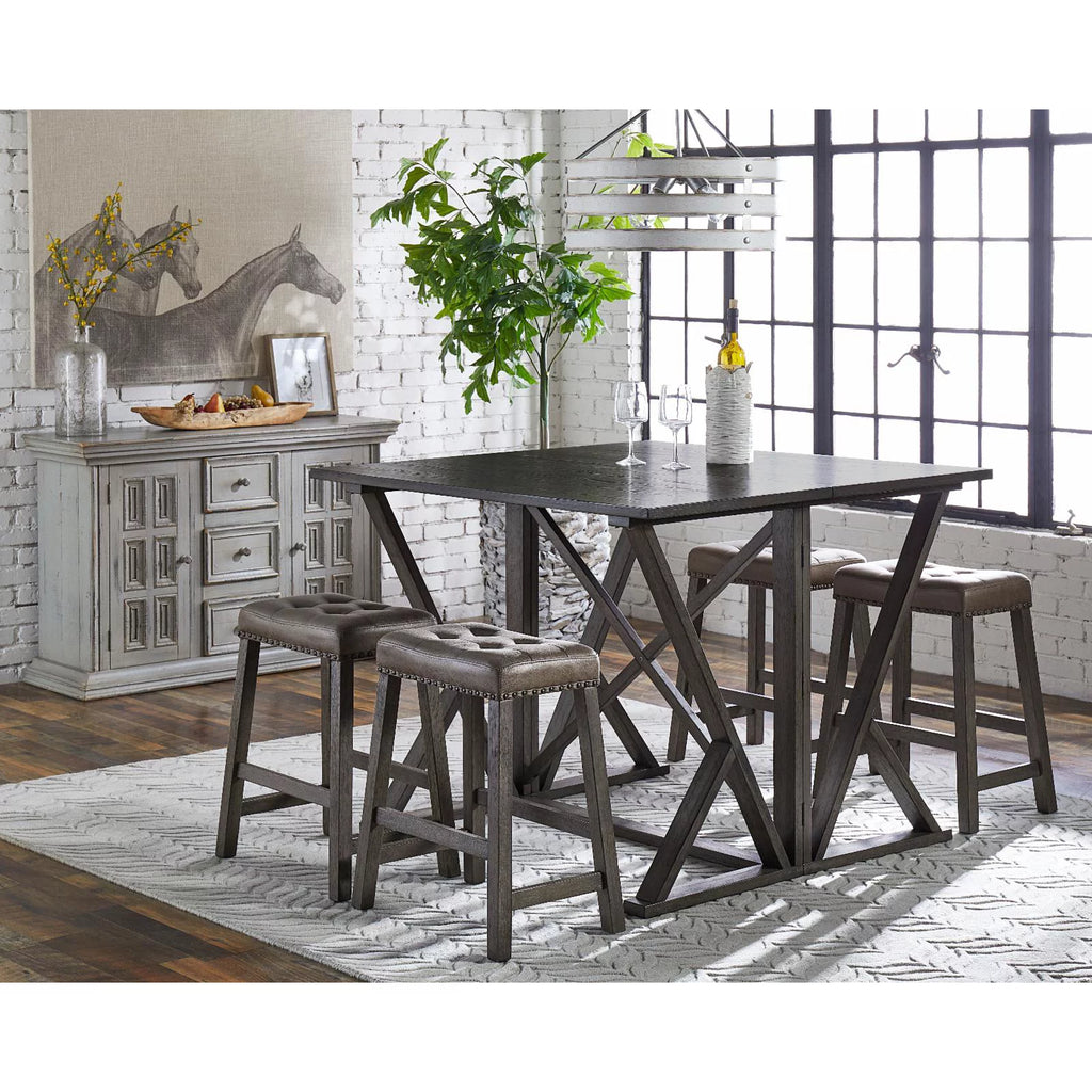 Antique Gray Wood Accent Credenza/Console W81355