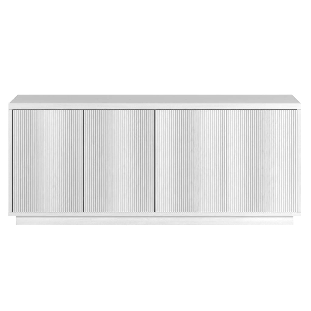 Black Grain Rectangular TV Stand U599