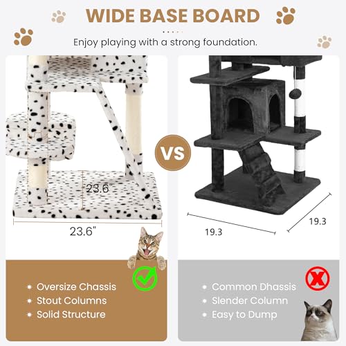 Grey Cat Tree with Sisal Scratching Posts Z661950