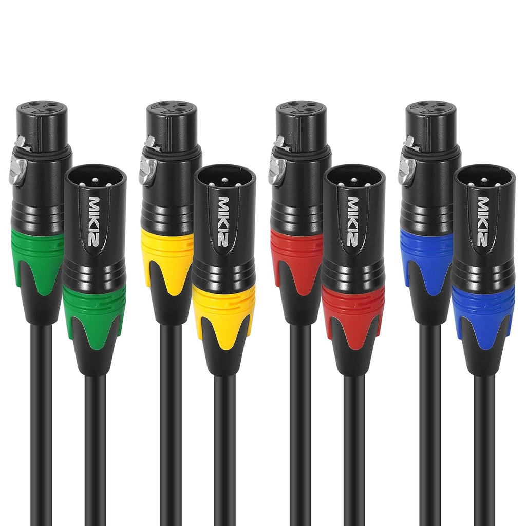 XLR Microphone Cables 25ft 4 Pack R59896