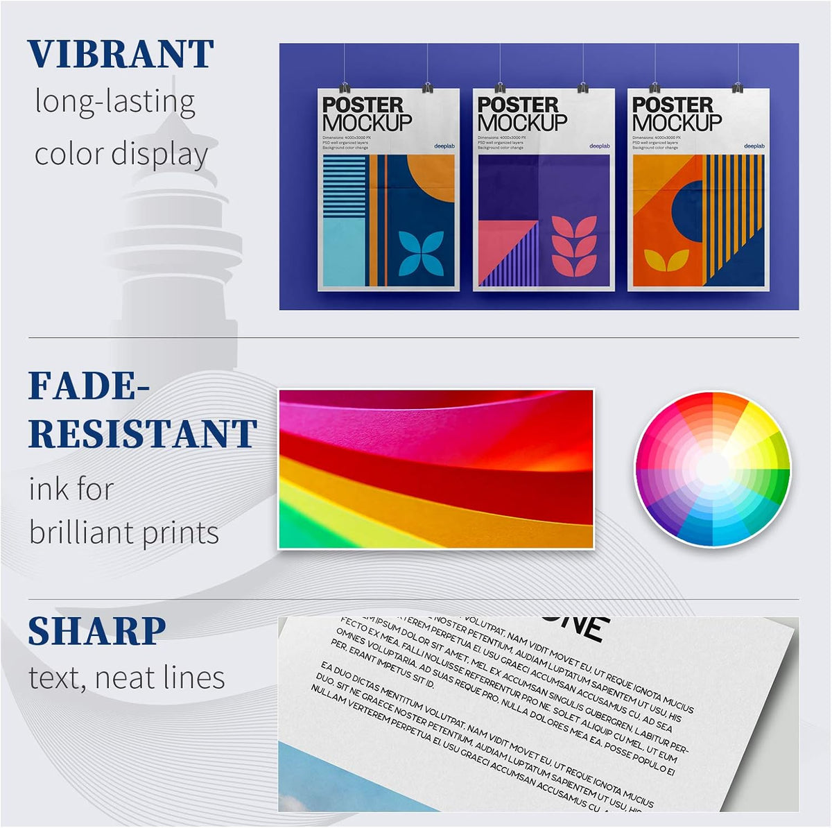 Black and Color Remanufactured Ink Cartridge 3 Pack C59326