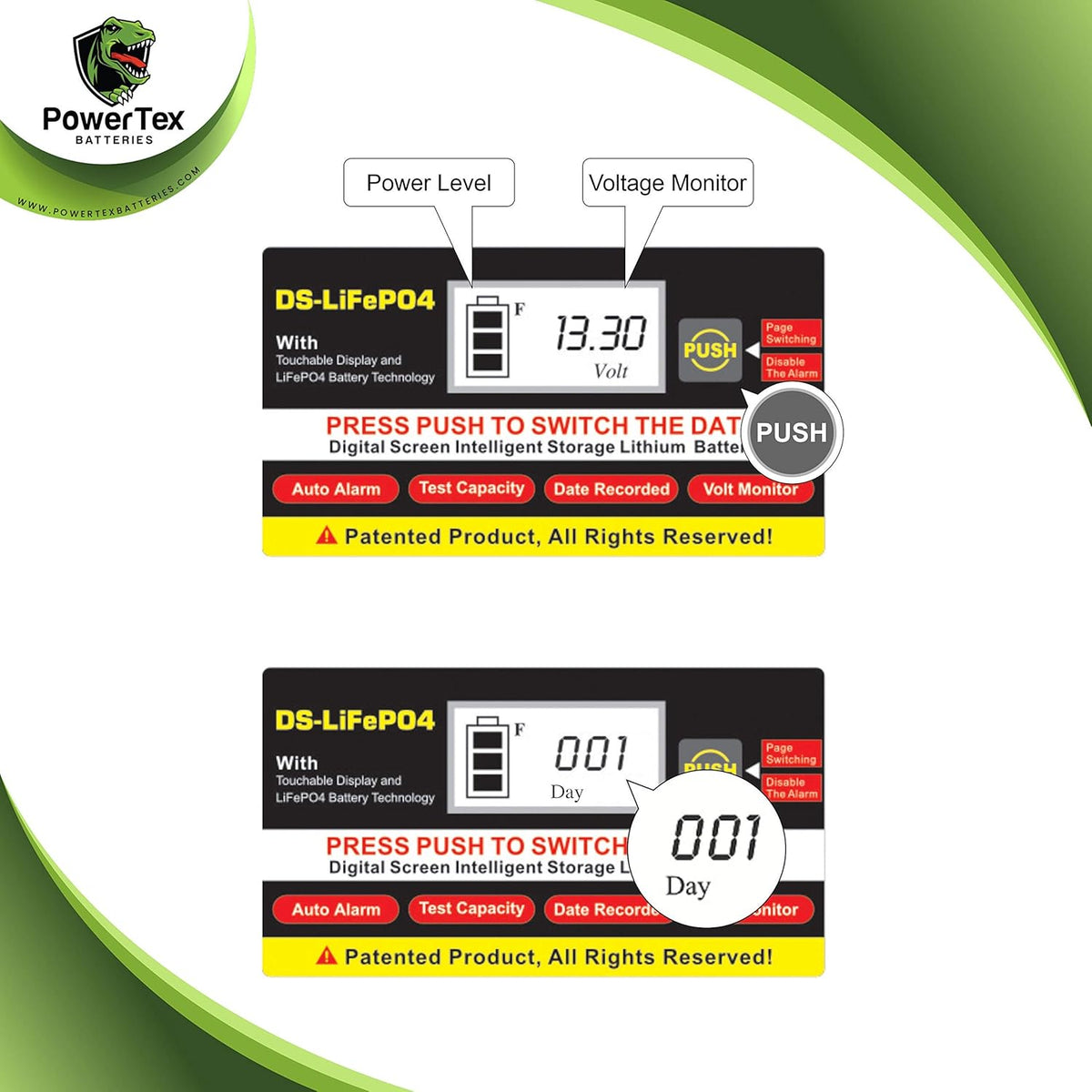 12V 100Ah 1224Wh LiFePO4 Deep Cycle Rechargeable Battery O84323