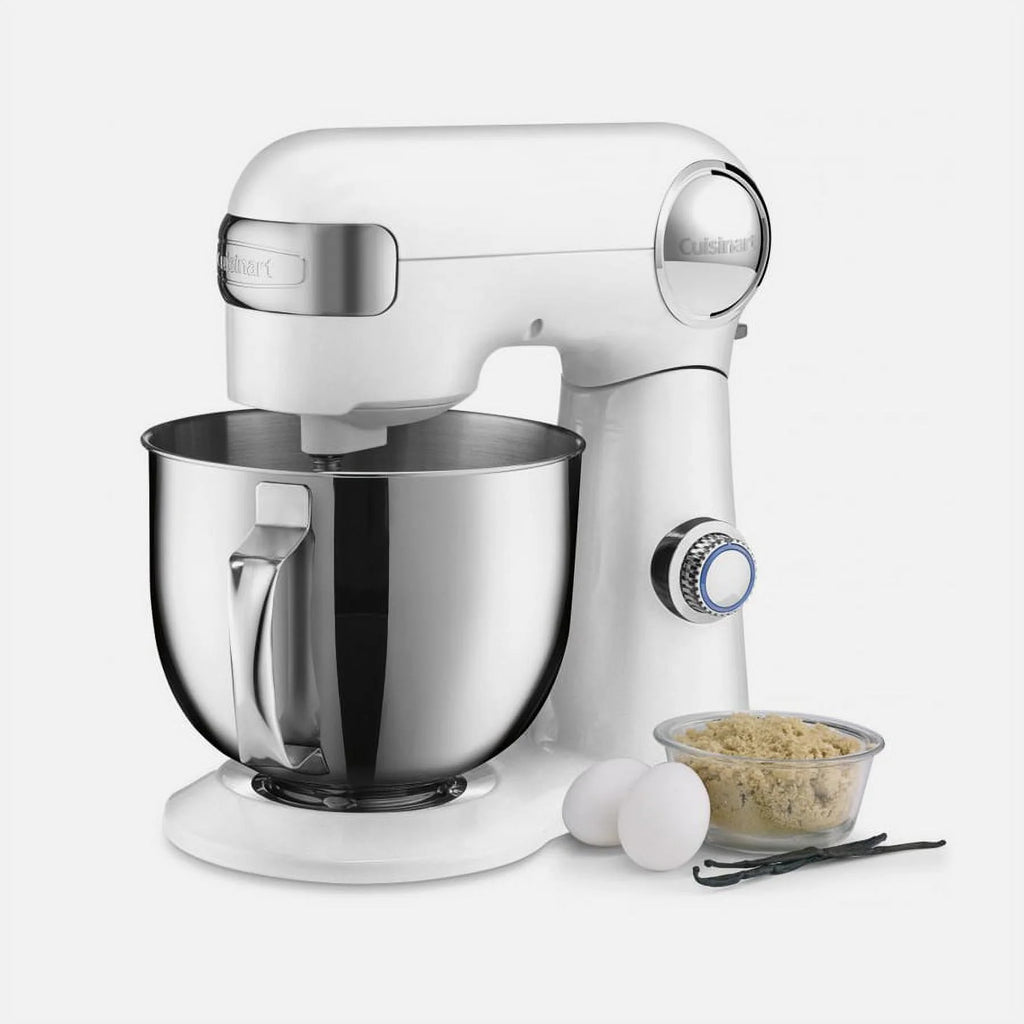 White Stand Mixer with Stainless Steel Measuring Cups and Spoons Q4252