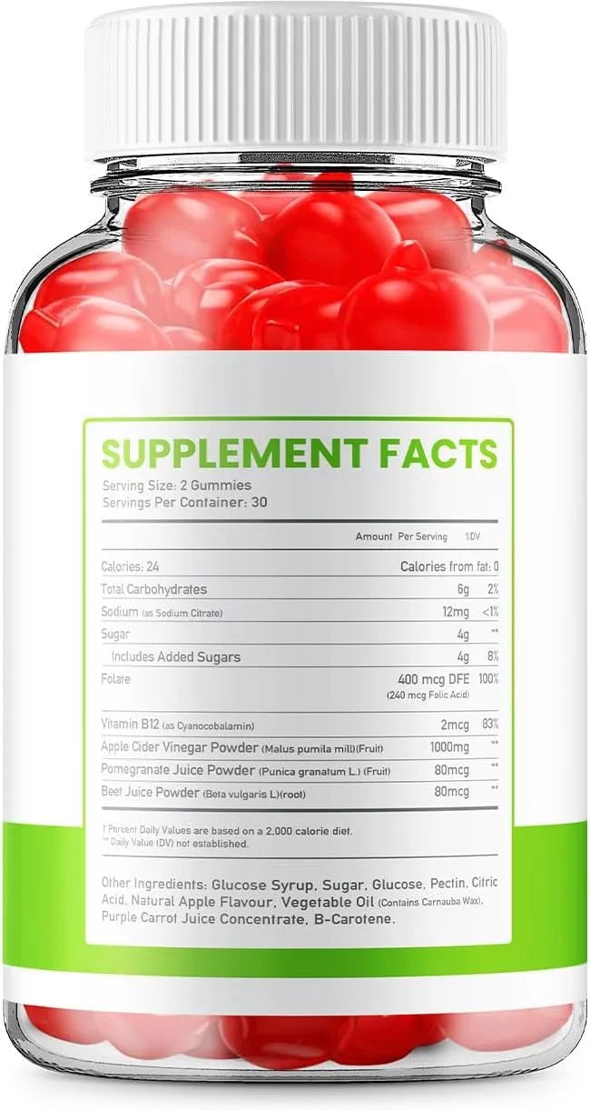 Apple Cider Vinegar Dietary Supplement 300 Gummies F27514