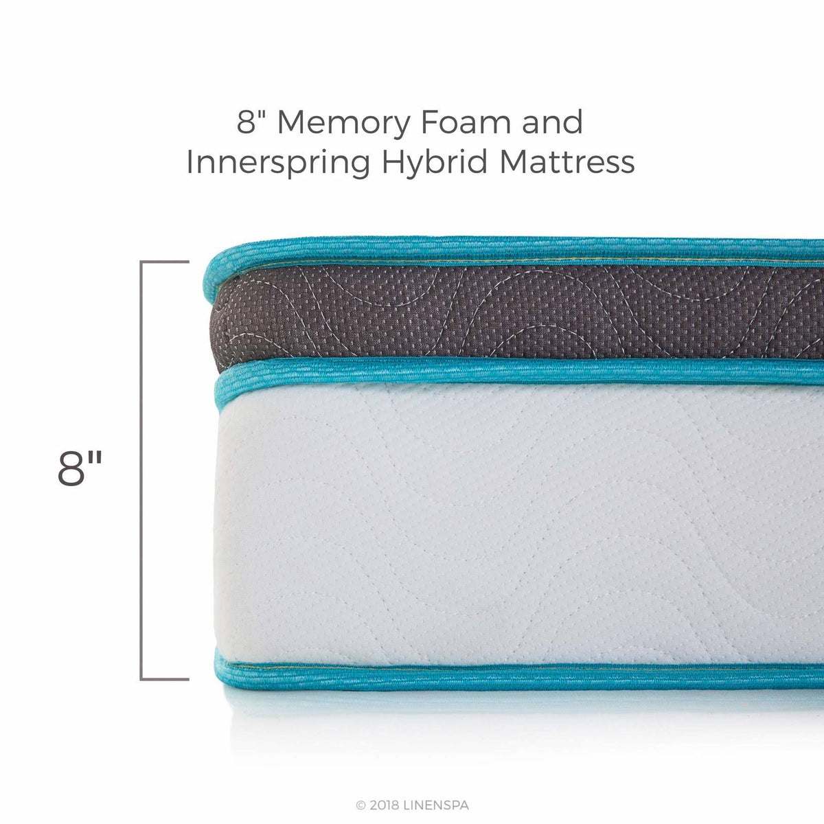 Twin XL Memory Foam and Innerspring Hybrid Mattress N540738