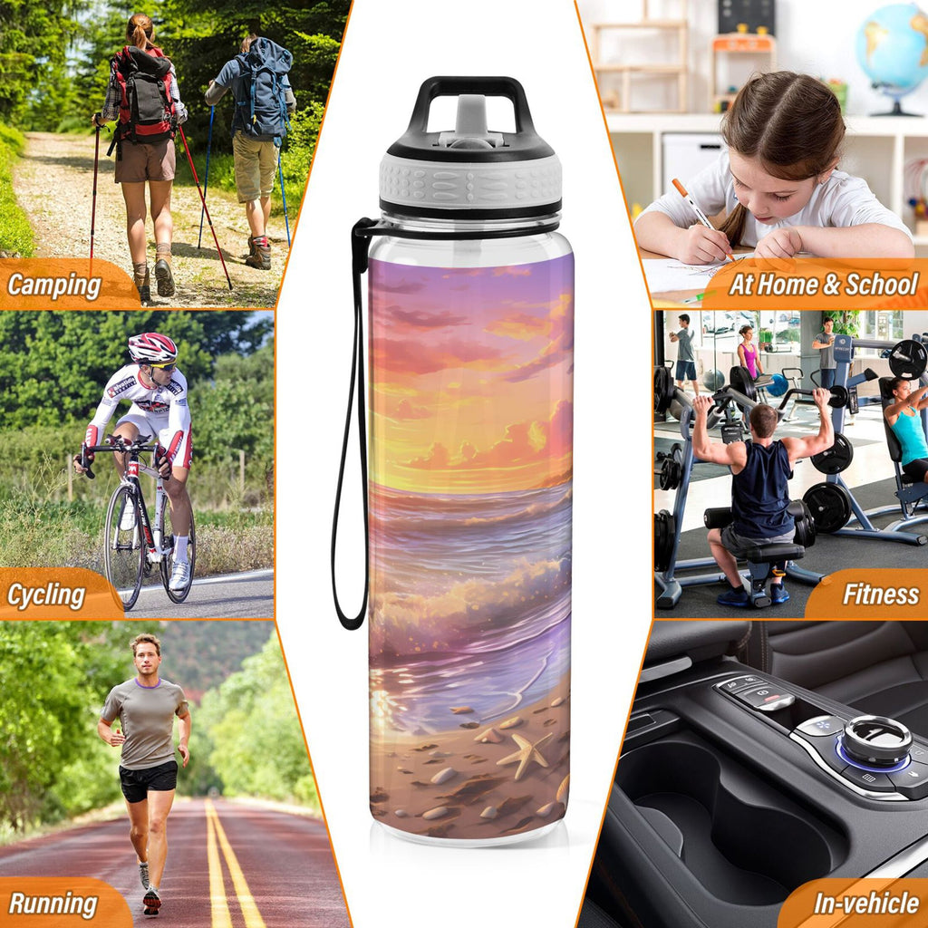 32oz Leakproof Tritan Sports Water Bottle with Straw E58041