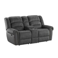 Reclining Console Loveseat with Contrast Stitching G74292