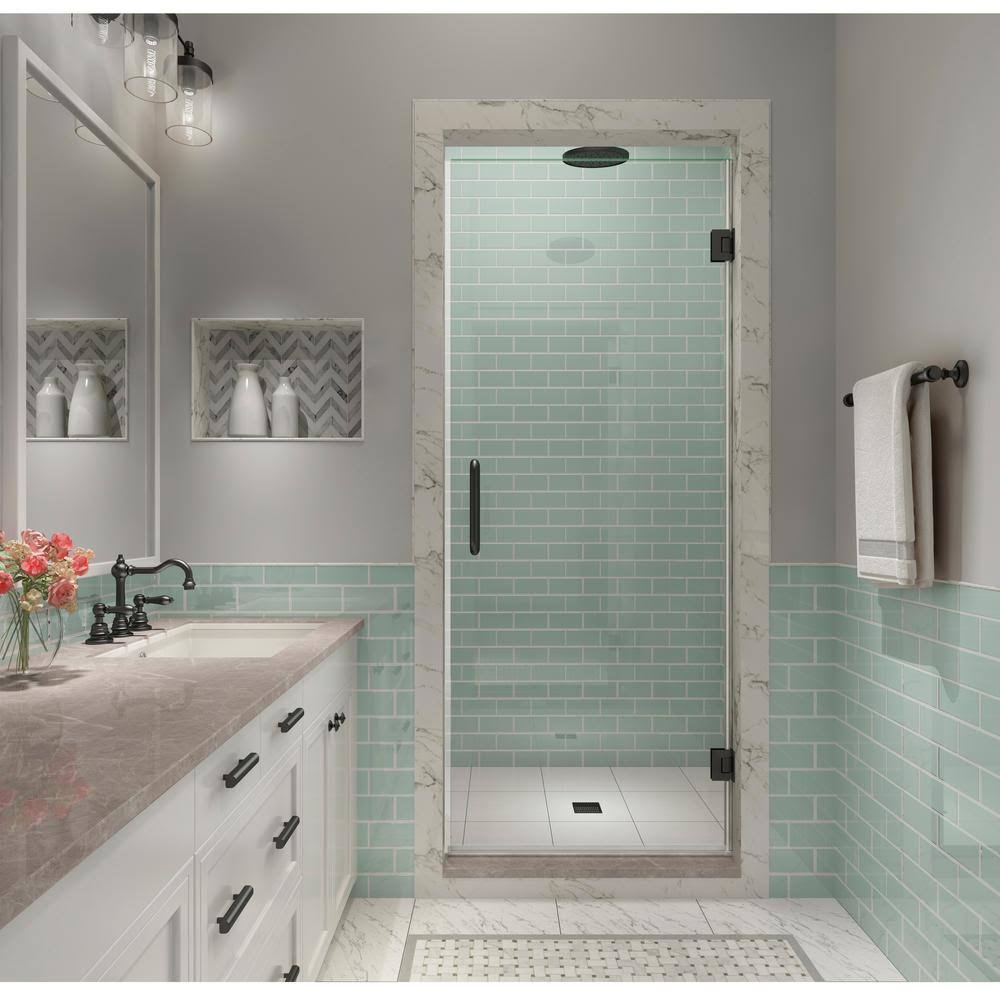 Matte Black Frameless Shower Door V698715