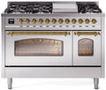 48 Dual Fuel Natural Gas Range Stainless Steel T9001