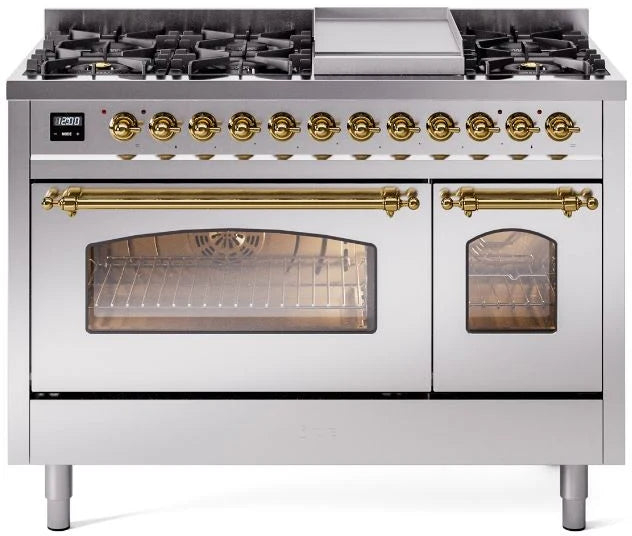 48 Dual Fuel Natural Gas Range Stainless Steel T9001