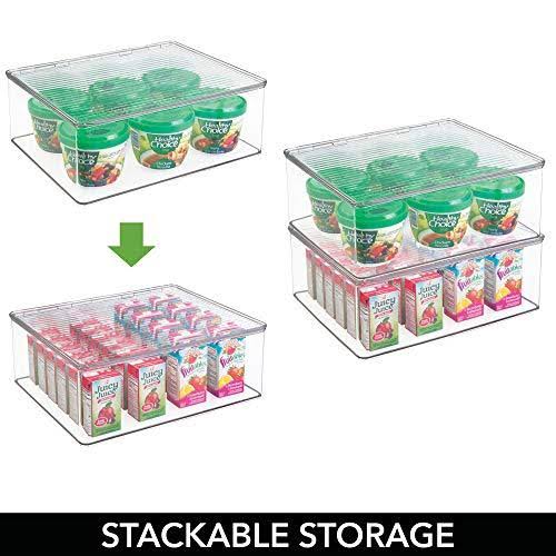 Clear Plastic Stackable Food Storage Container 4 Pack I324