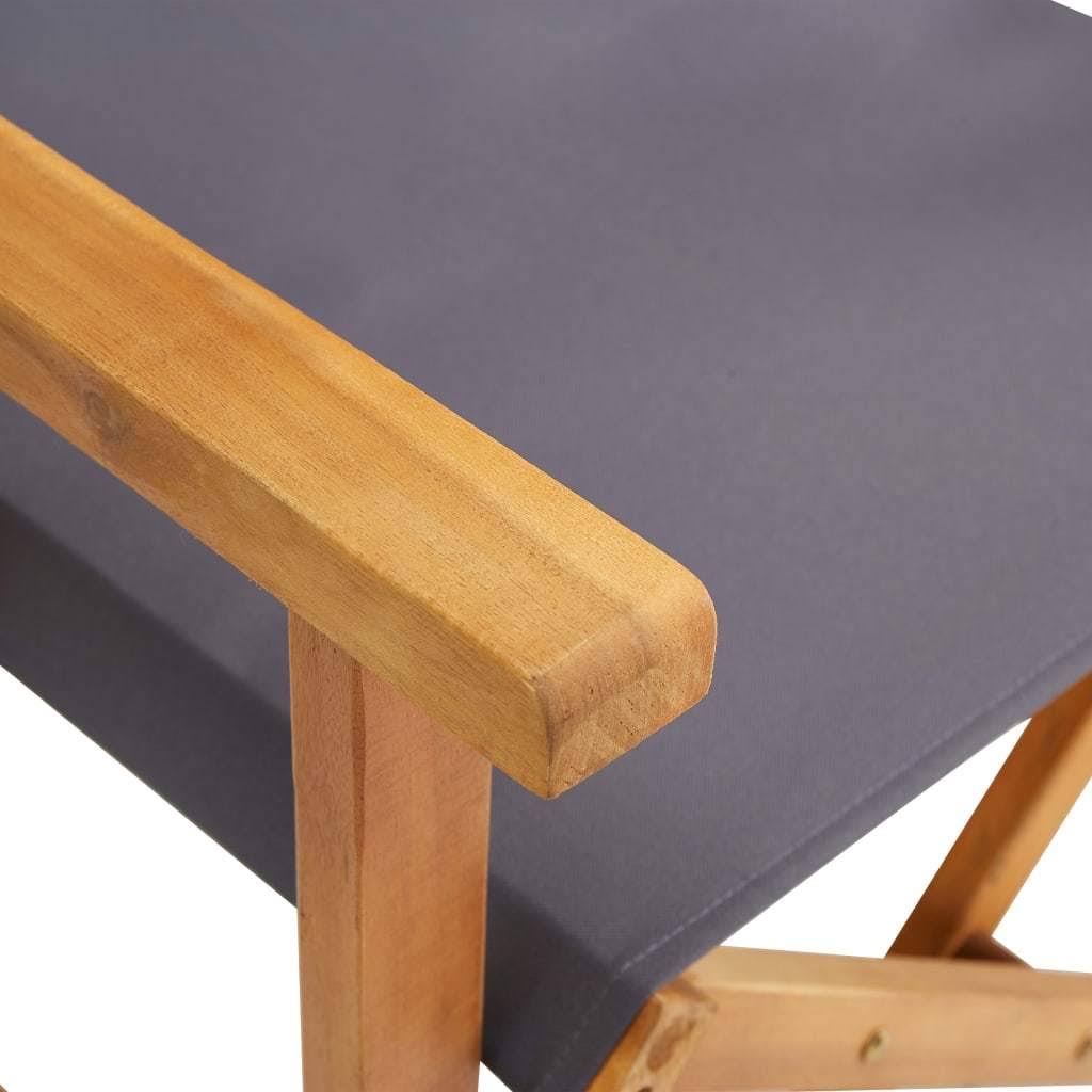 2 Pcs Solid Acacia Wood Director's Chairs R859
