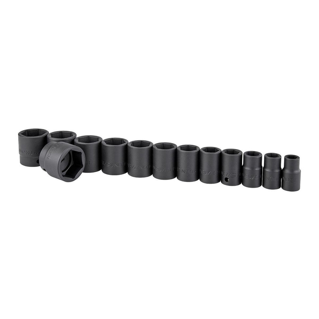 1/2 in. Drive SAE Impact Socket Set, 13-Piece Z616502