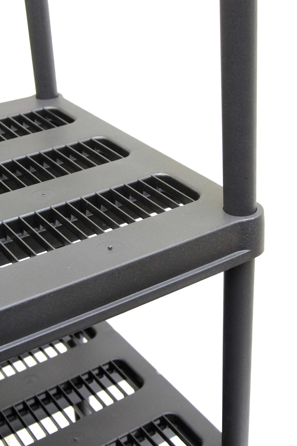 Black 5-Shelf Resin Shelf Unit A754