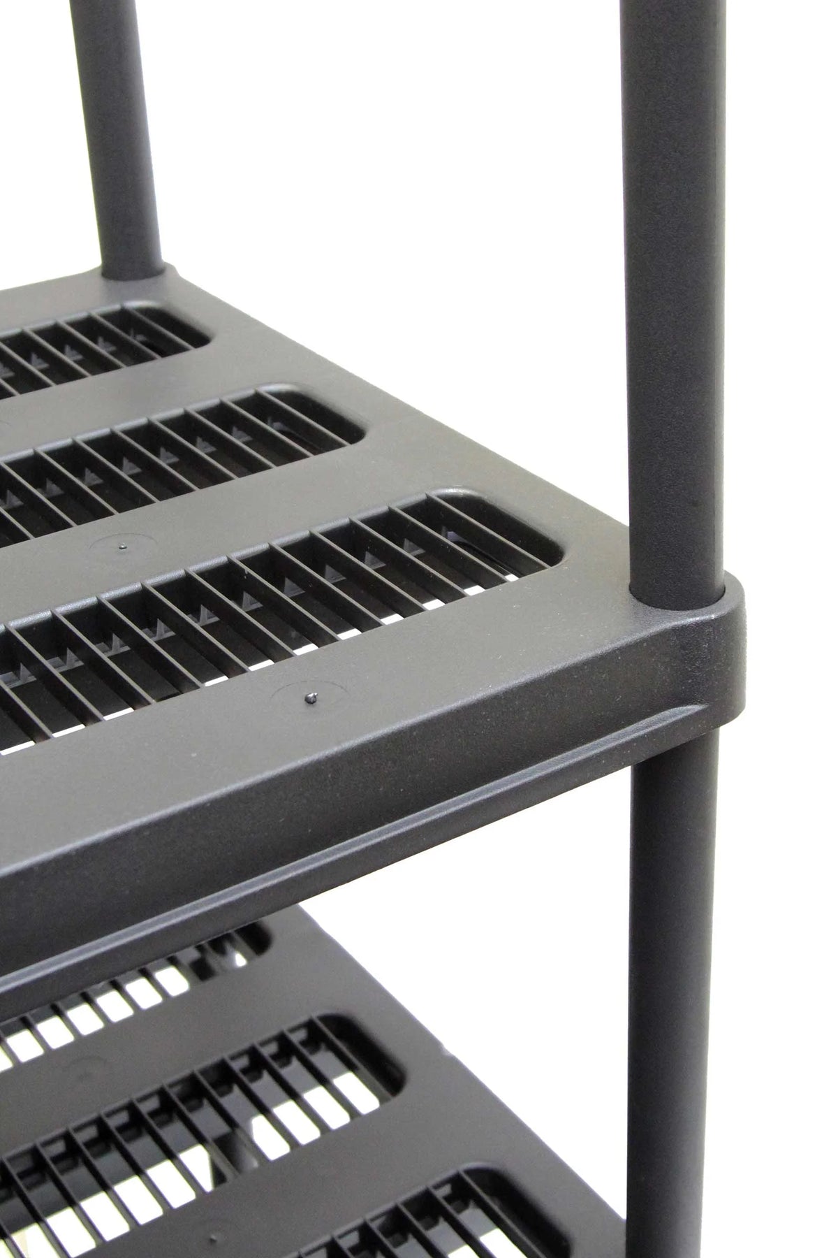 Black 5-Shelf Resin Shelf Unit A754