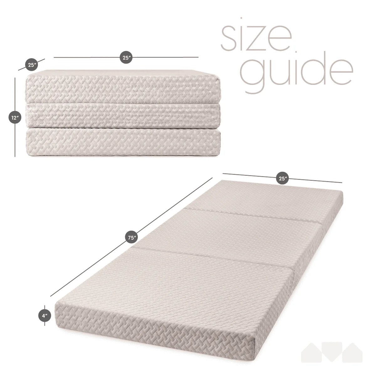 Folding Memory Foam Mattress O249412