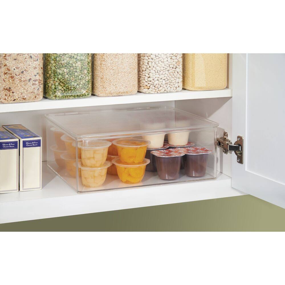 Clear Plastic Stackable Food Storage Container 4 Pack I324