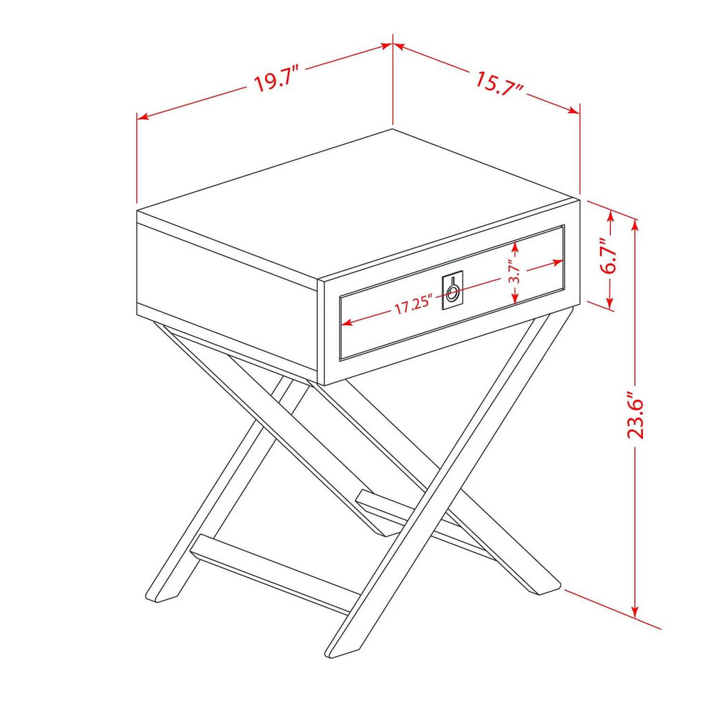 2 Pieces Wood King Bedroom Set L88986