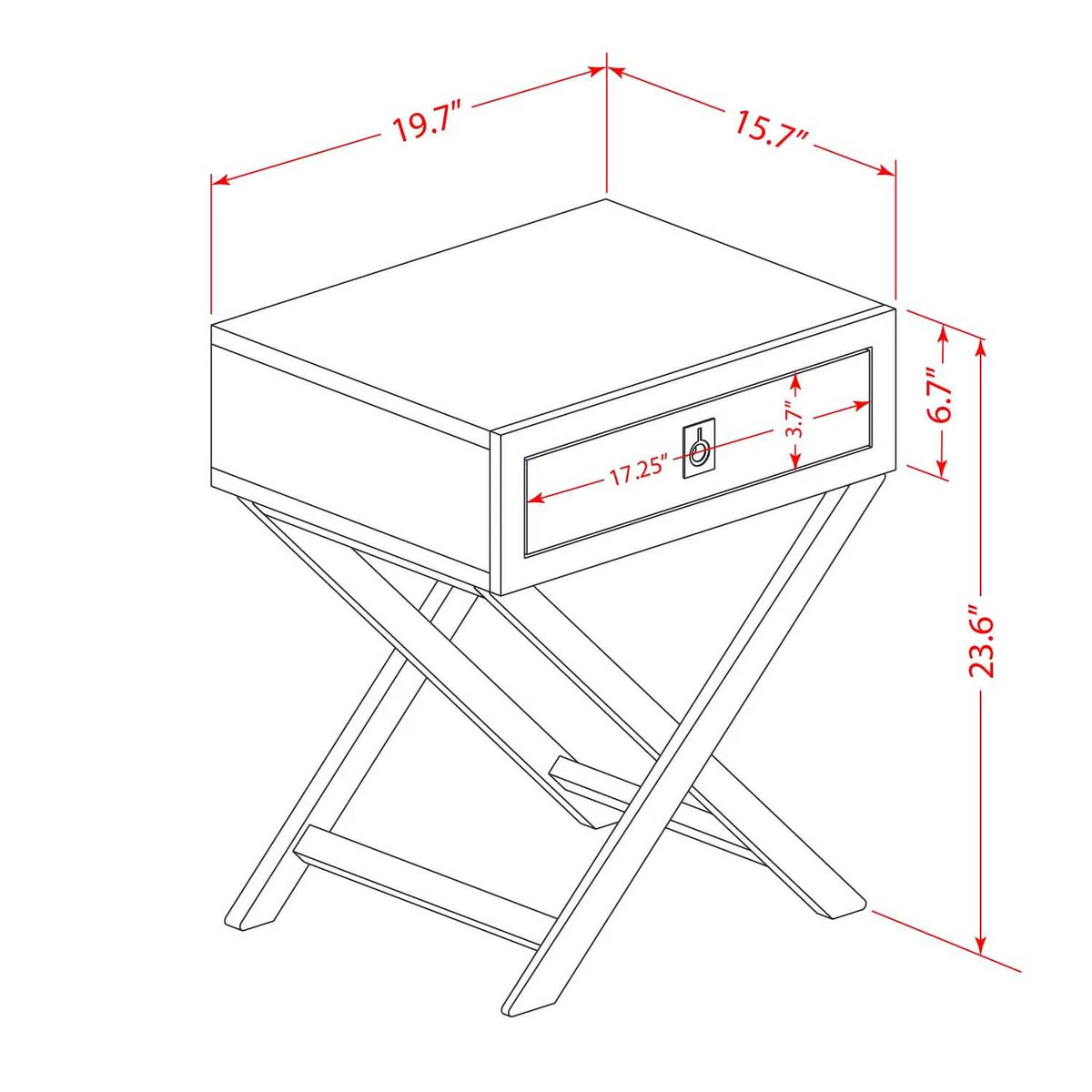 2 Pieces Wood King Bedroom Set L88986